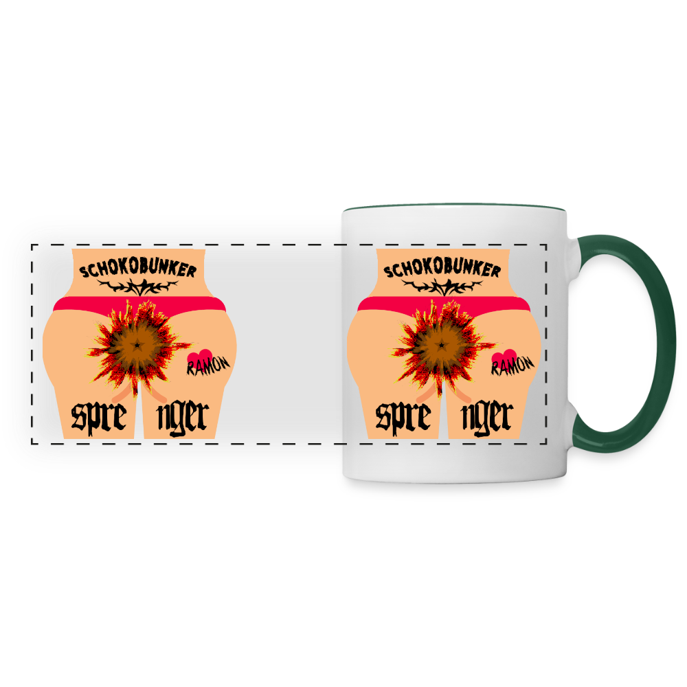 OG Tasse - Weiß/Dunkelgrün