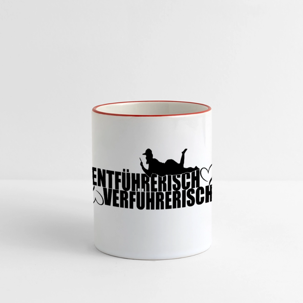 Verführungstasse - Weiß/Rot