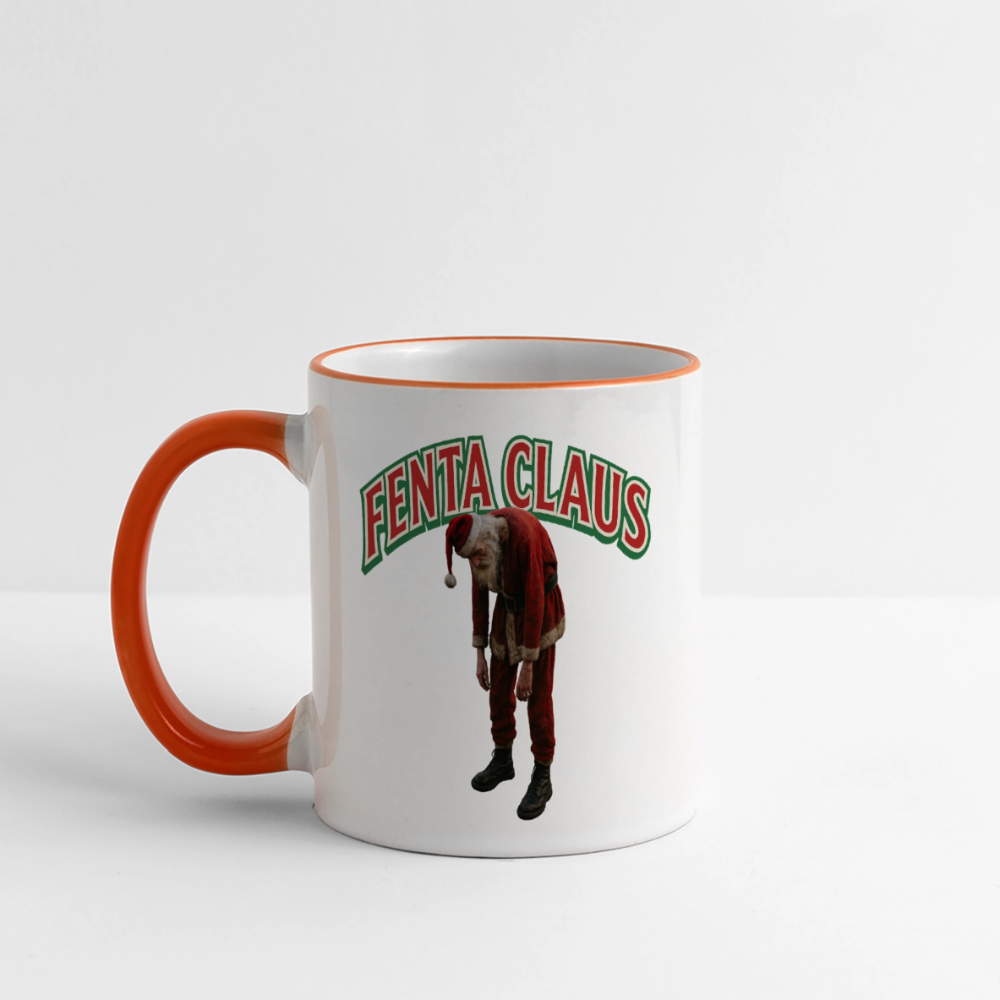 Fenta Claus Tasse - Weiß/Orange