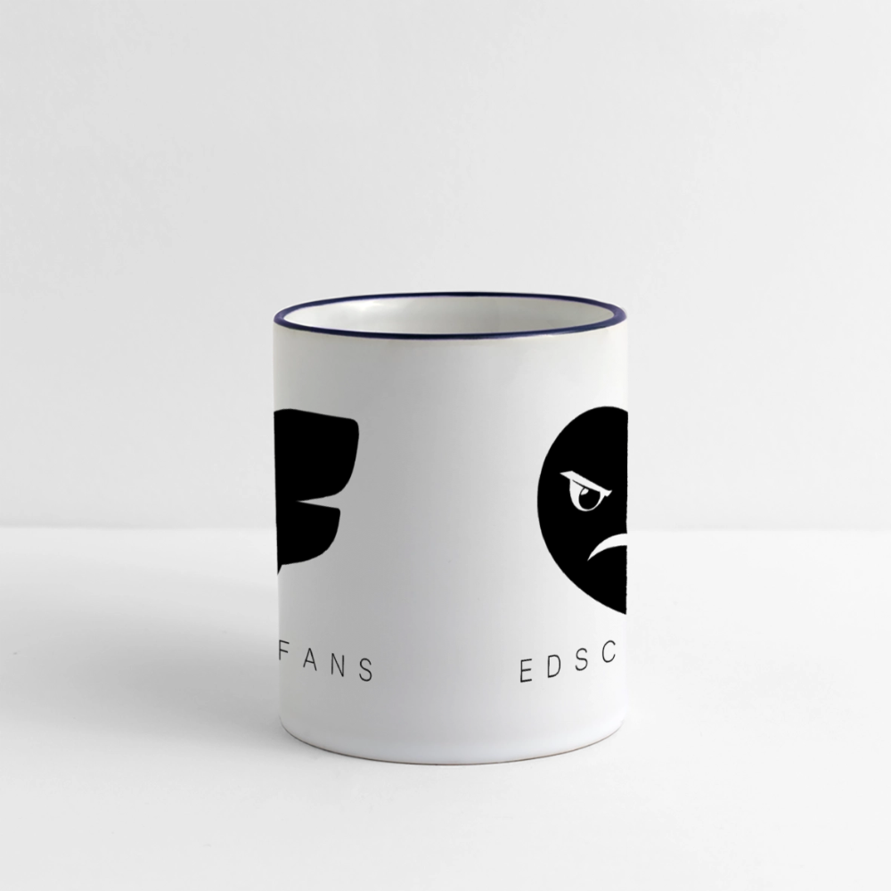 Edschifans Tasse - Weiß/Kobaltblau