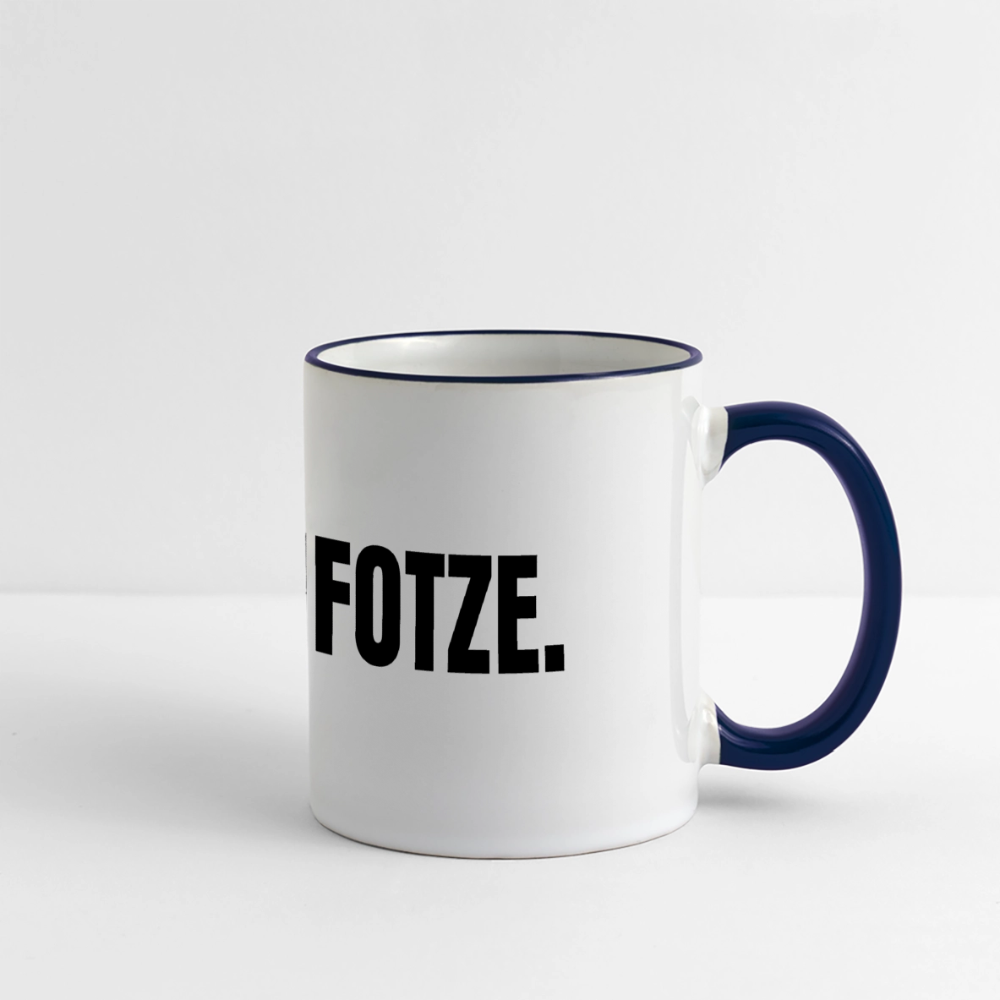 AF Tasse - Weiß/Kobaltblau