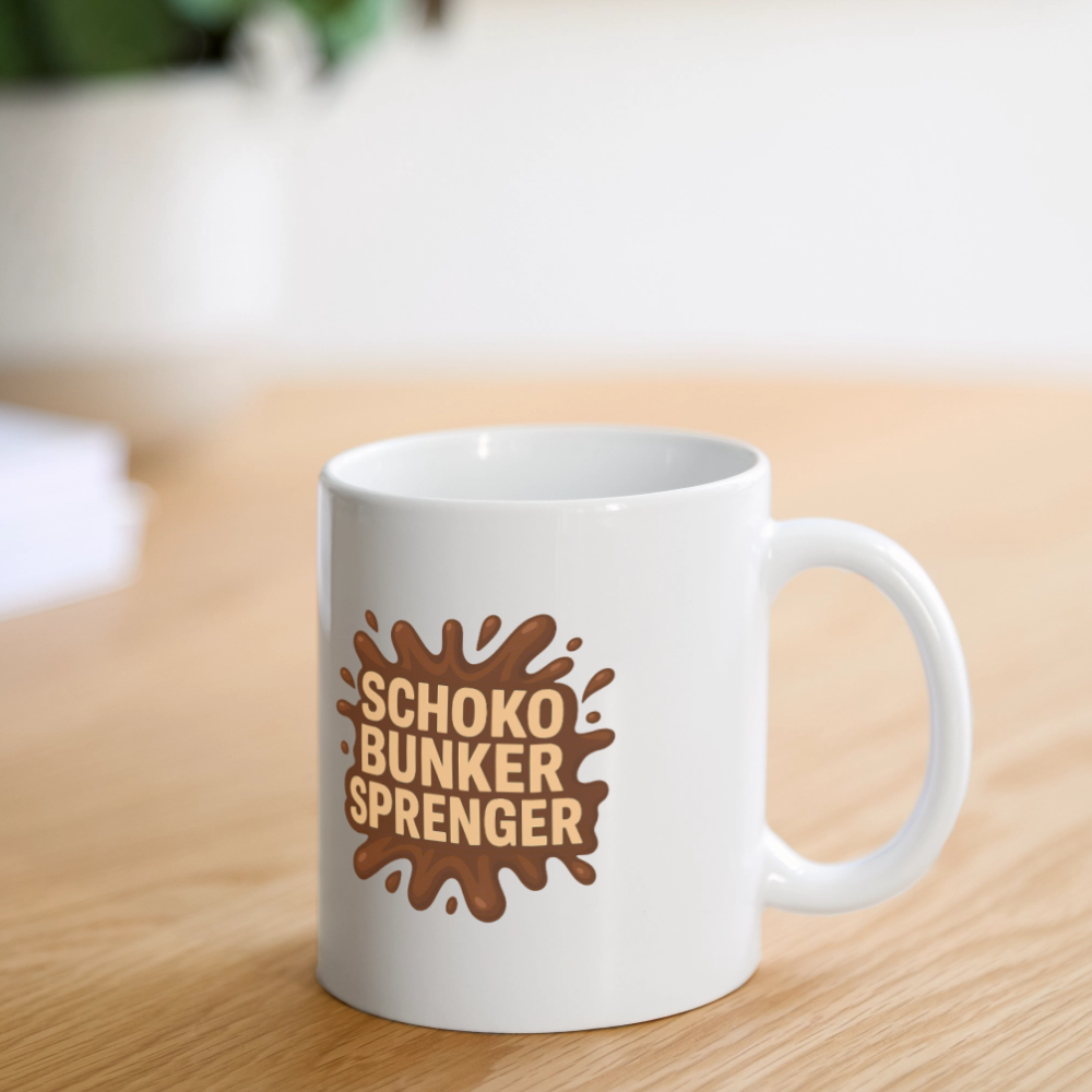 Schokobunkersprenger Tasse - Weiß