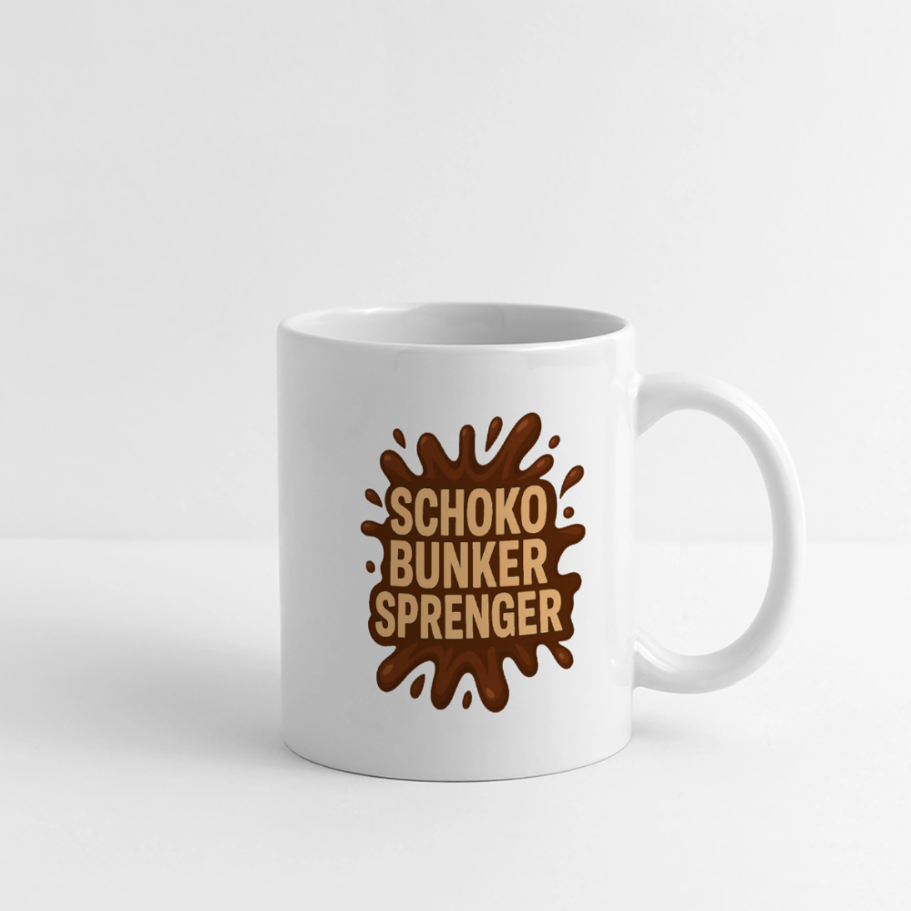Schokobunkersprenger Tasse - Weiß