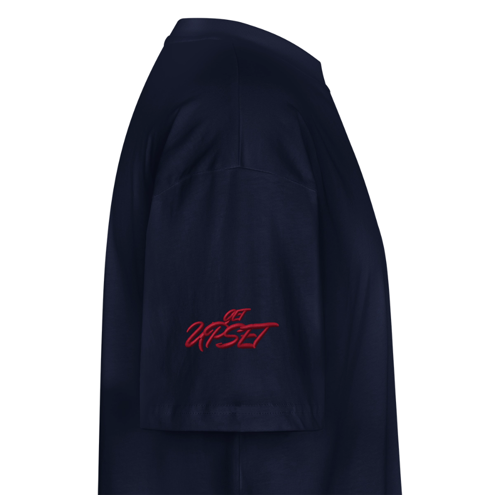 EDSCHI „ANGER LOOKS GOOD“ OVERSIZED T-SHIRT - Navy