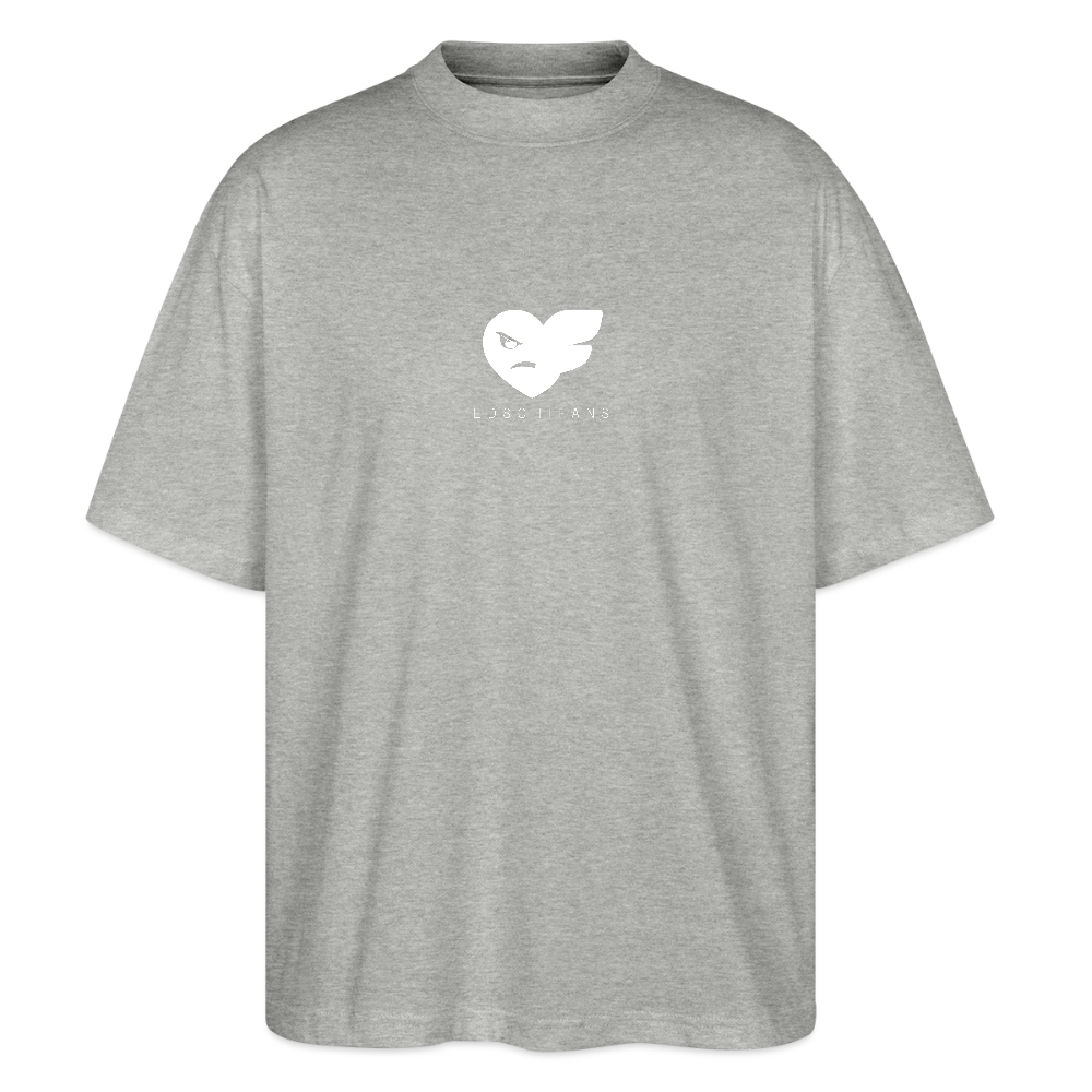 Oversized Unisex Bio T-Shirt - EDSCHI-FANS - Grau meliert
