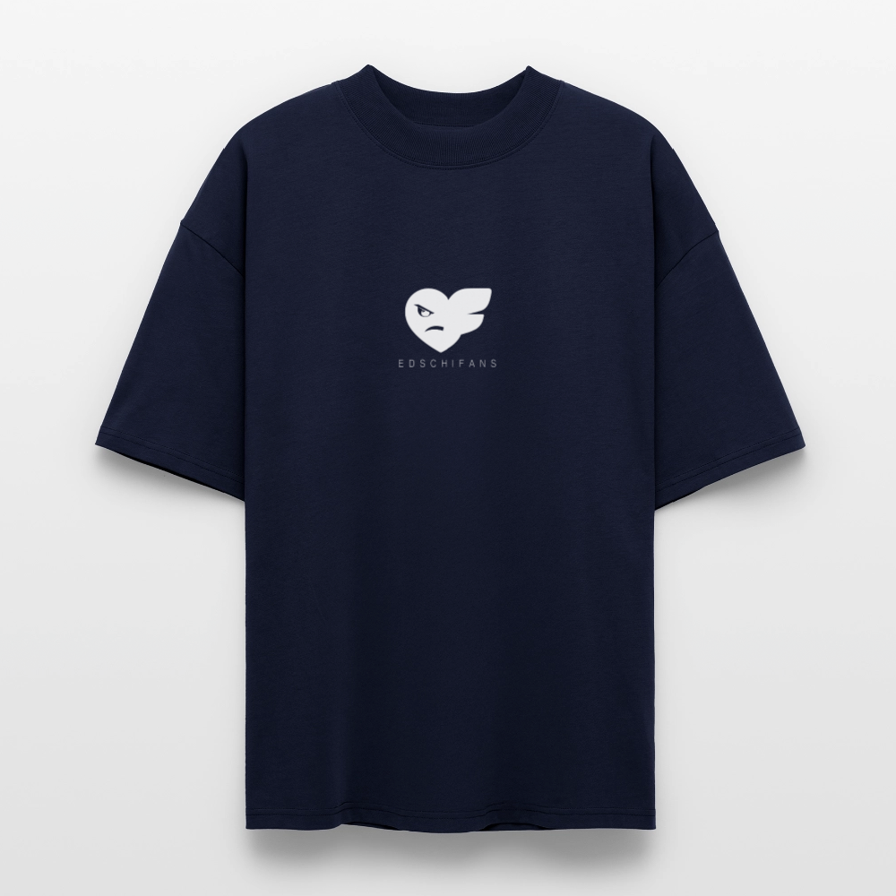 Oversized Unisex Bio T-Shirt - EDSCHI-FANS - Navy