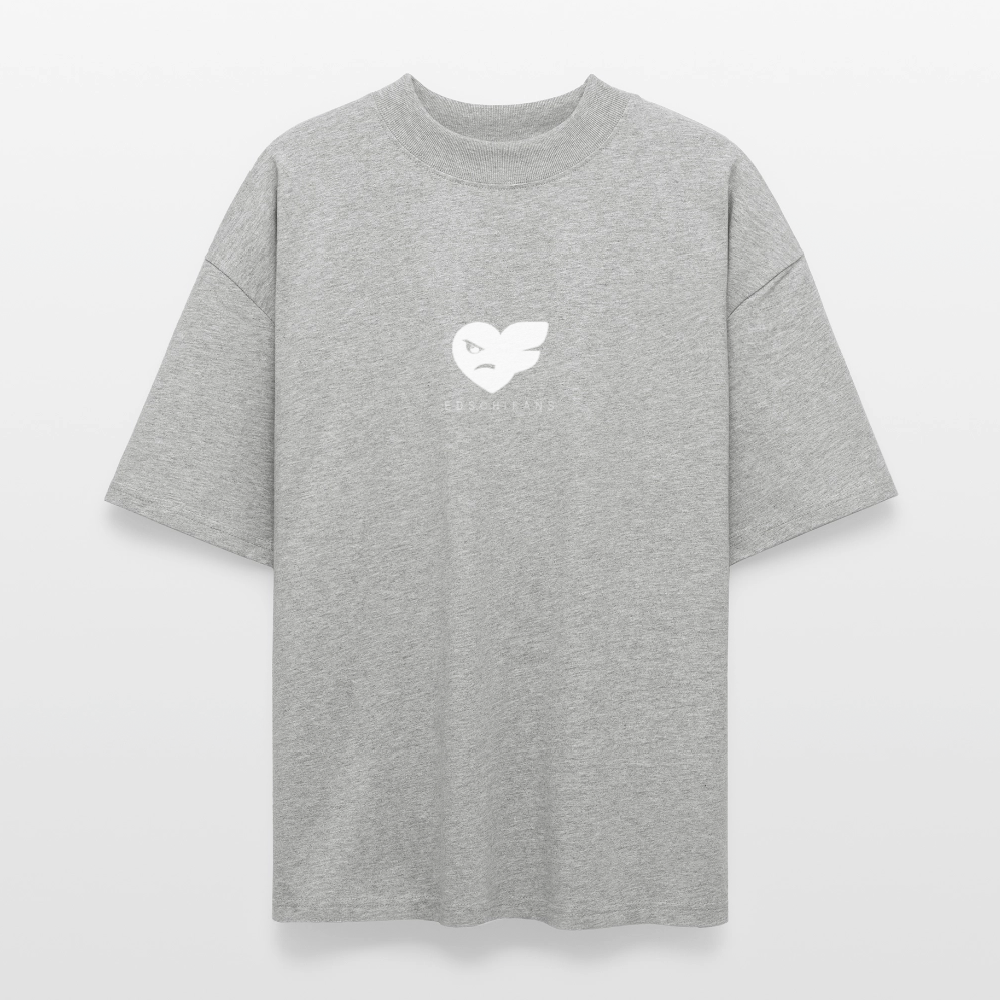 Oversized Unisex Bio T-Shirt - EDSCHI-FANS - Grau meliert