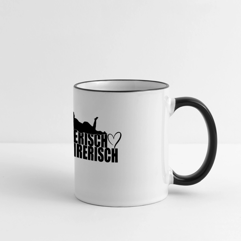 Verführungstasse - Weiß/Schwarz
