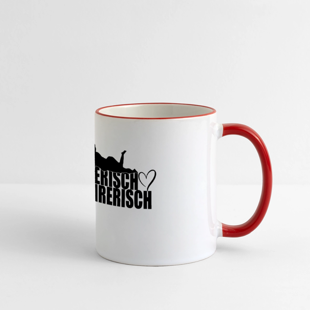 Verführungstasse - Weiß/Rot