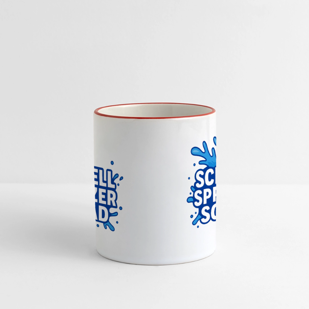Schnell Spritzer Squad Tasse - Weiß/Rot