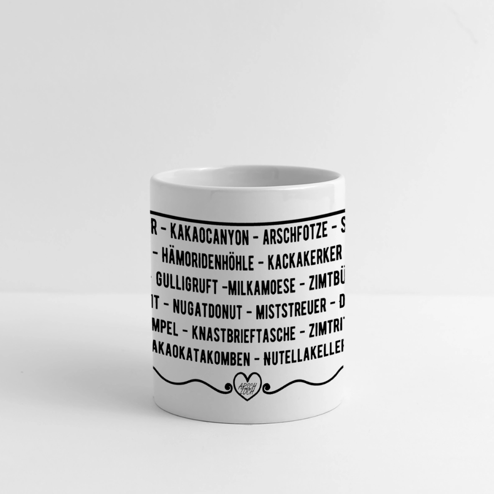 ARSCHLOCH Tasse - Weiß