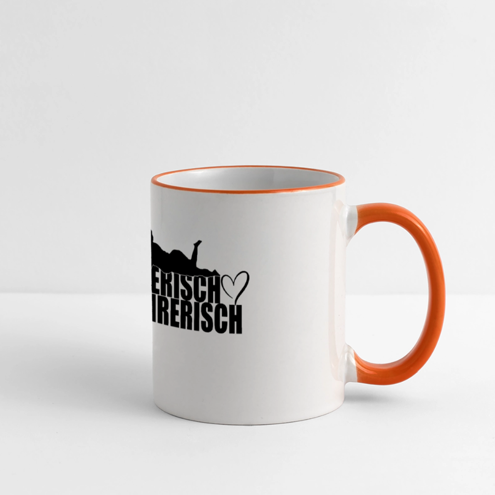 Verführungstasse - Weiß/Orange