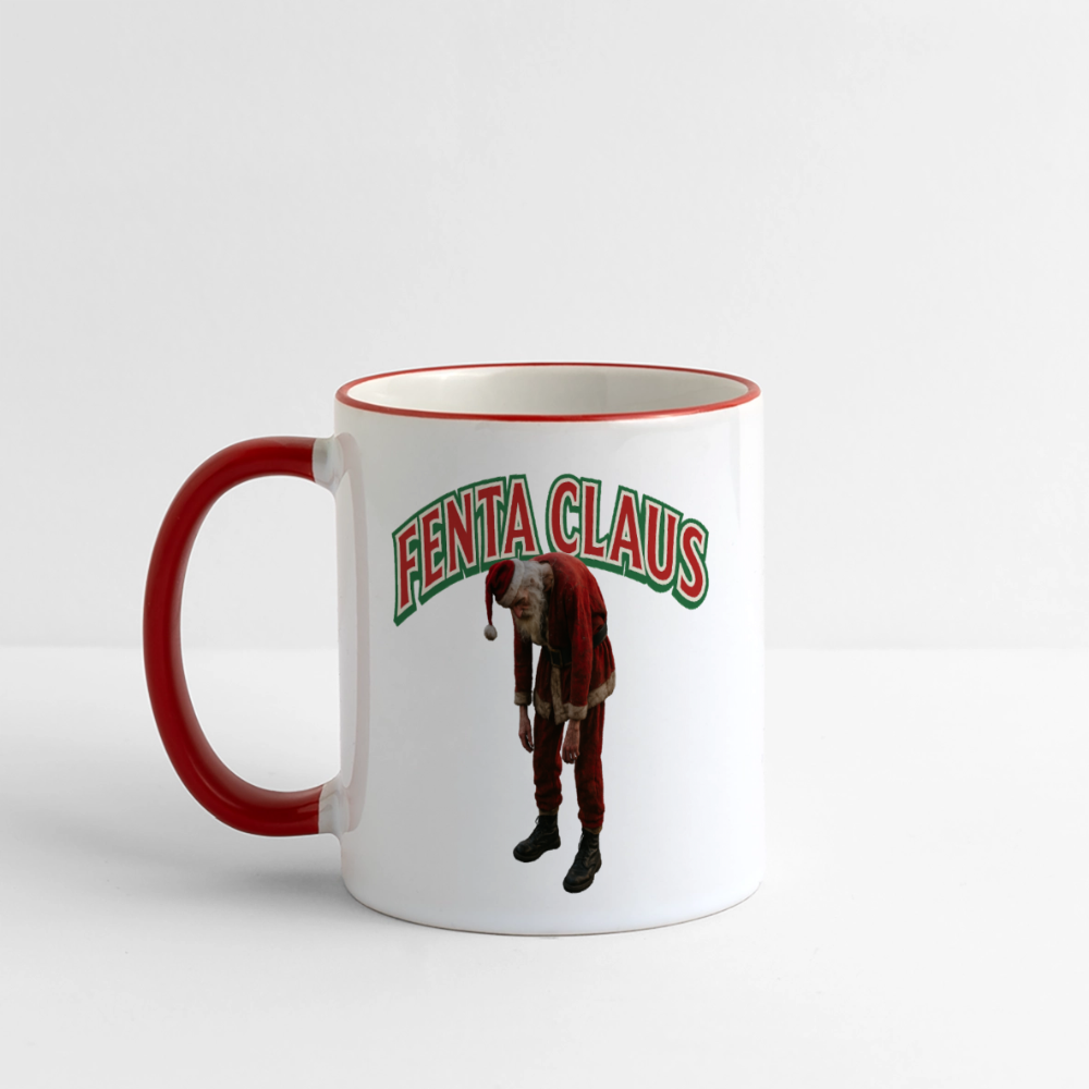 Fenta Claus Tasse - Weiß/Rot