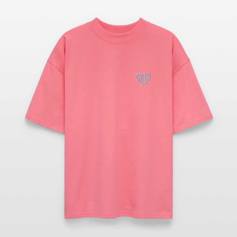 EDSCHI Oversized Unisex Bio T-Shirt  Stick - Pink 
