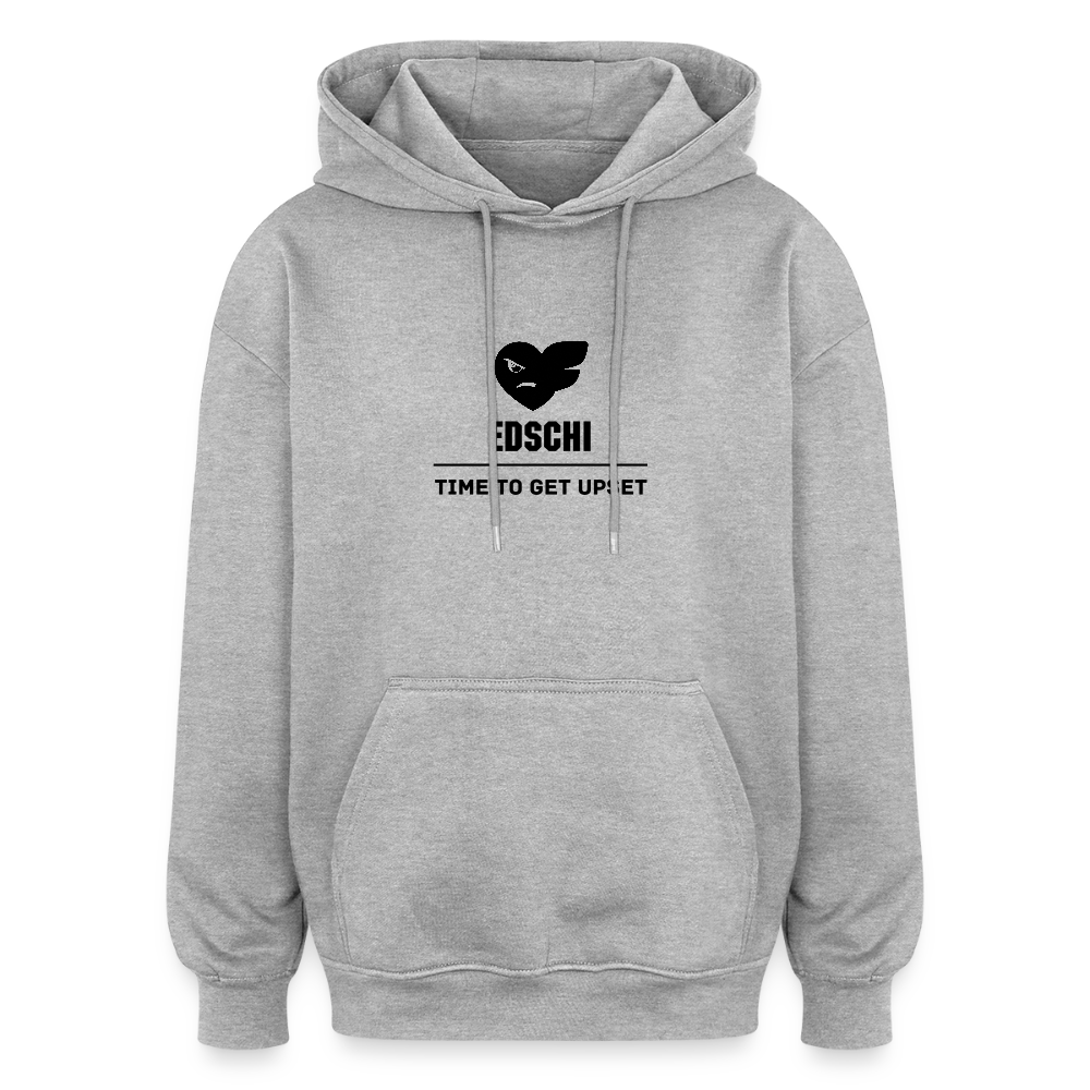 Oversized Unisex Hoodie - Grau meliert