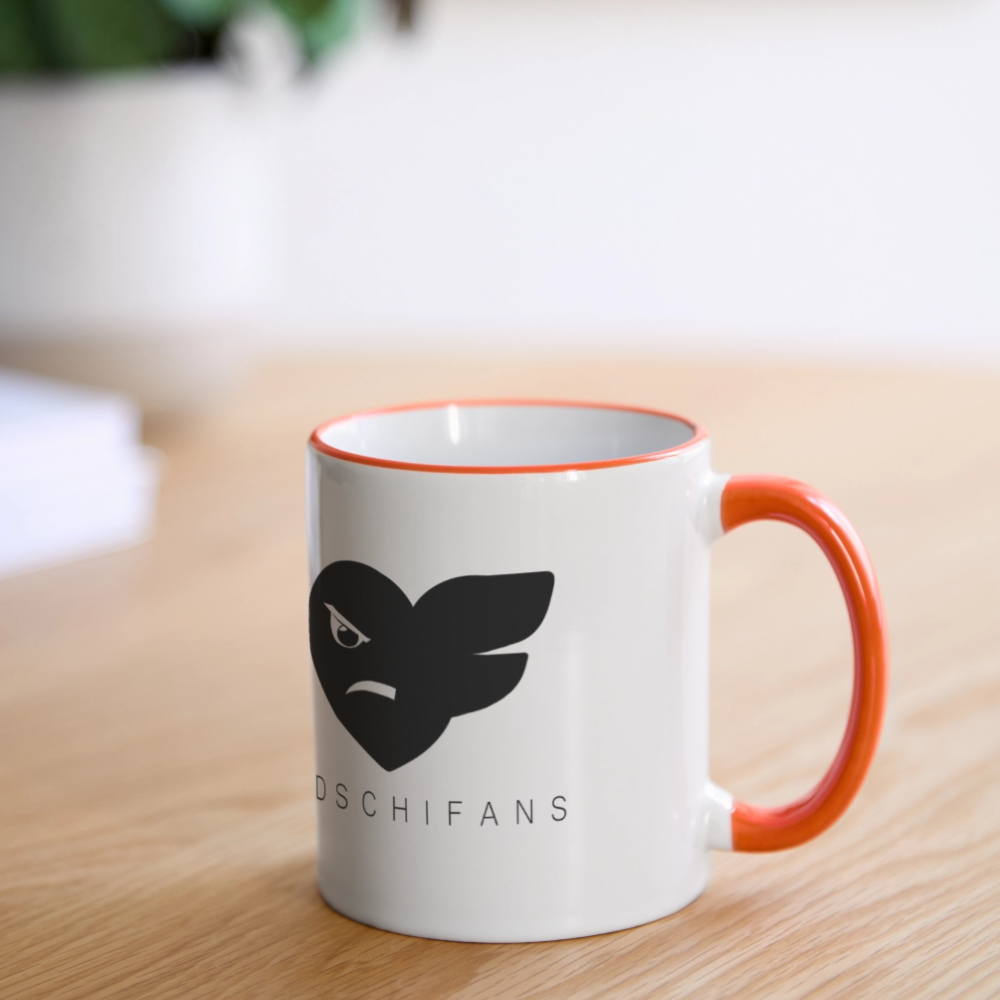 Edschifans Tasse - Weiß/Orange