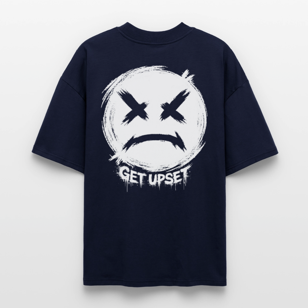 EDSCHI „ANGER LOOKS GOOD“ OVERSIZED T-SHIRT - Navy
