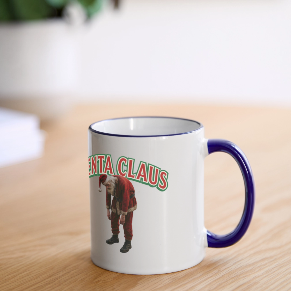 Fenta Claus Tasse - Weiß/Kobaltblau