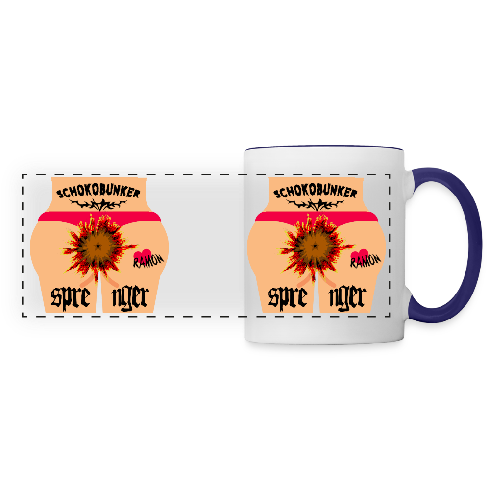 OG Tasse - Weiß/Kobaltblau
