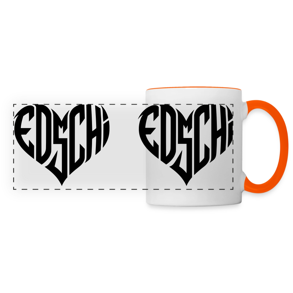 EDSCHI Tasse - Weiß/Orange