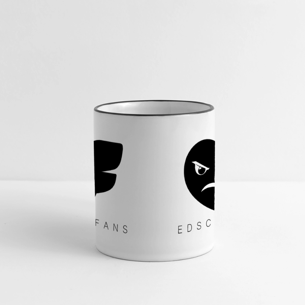 Edschifans Tasse - Weiß/Schwarz