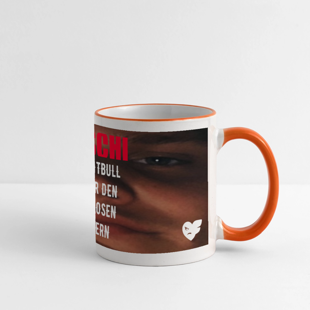 Edschi Tasse - Weiß/Orange