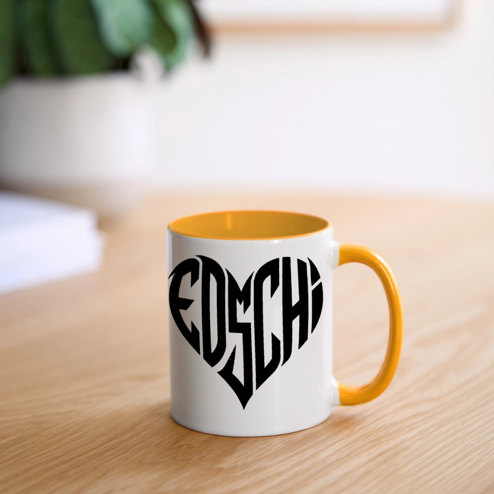 EDSCHI Tasse - Weiß/Gelb