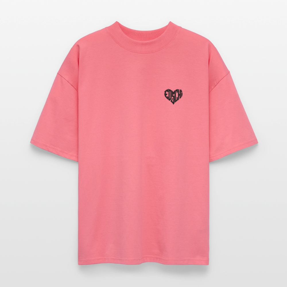 EDSCHI Oversized Unisex Bio T-Shirt Stick - Pink 