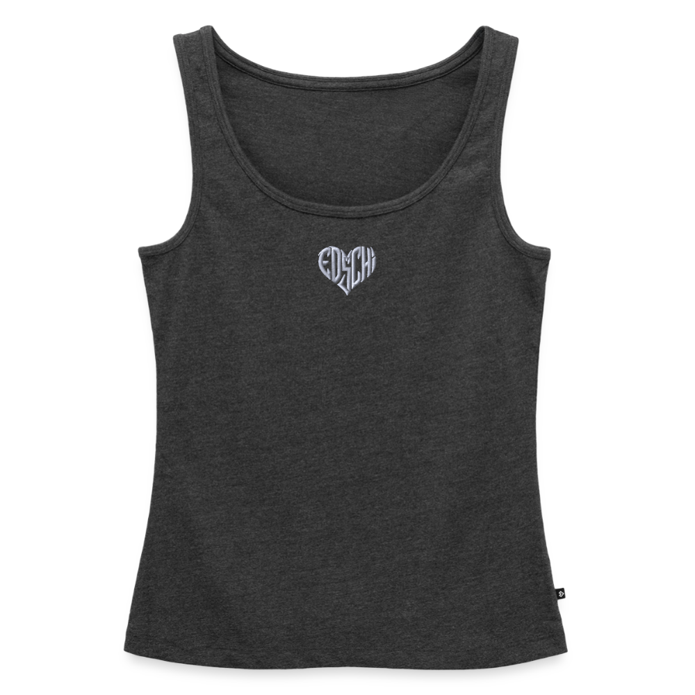 Frauen Premium Tank Top Stick - Anthrazit meliert