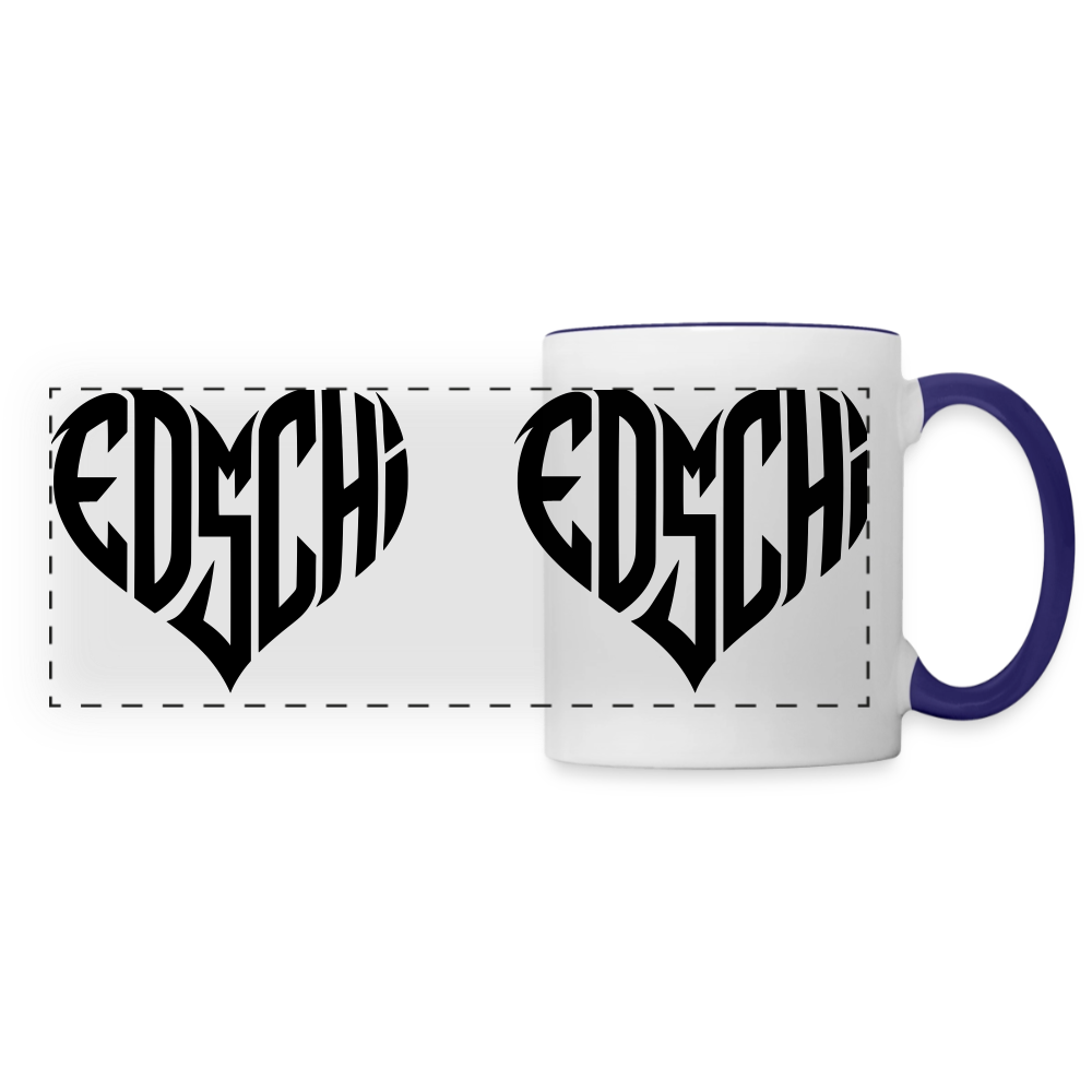 EDSCHI Tasse - Weiß/Kobaltblau