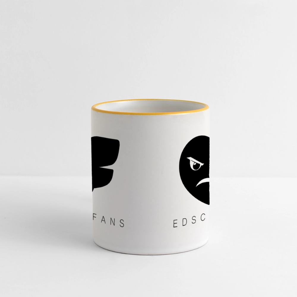 Edschifans Tasse - Weiß/Gelb