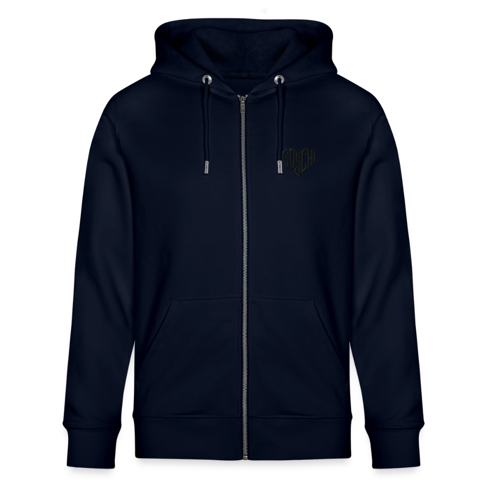 EDSCHI ZIP-HOODIE UNISEX - STICK SCHWARZ - Navy