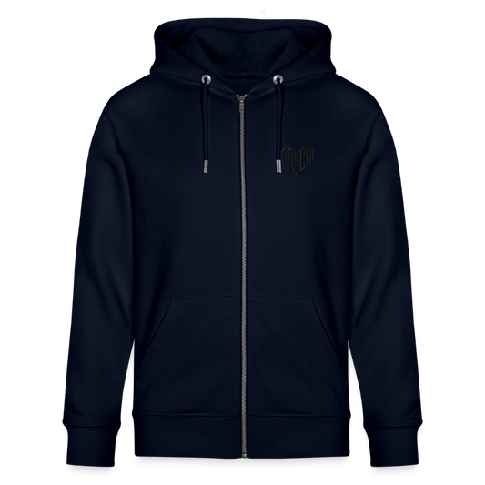 EDSCHI ZIP-HOODIE UNISEX - STICK SCHWARZ - Navy