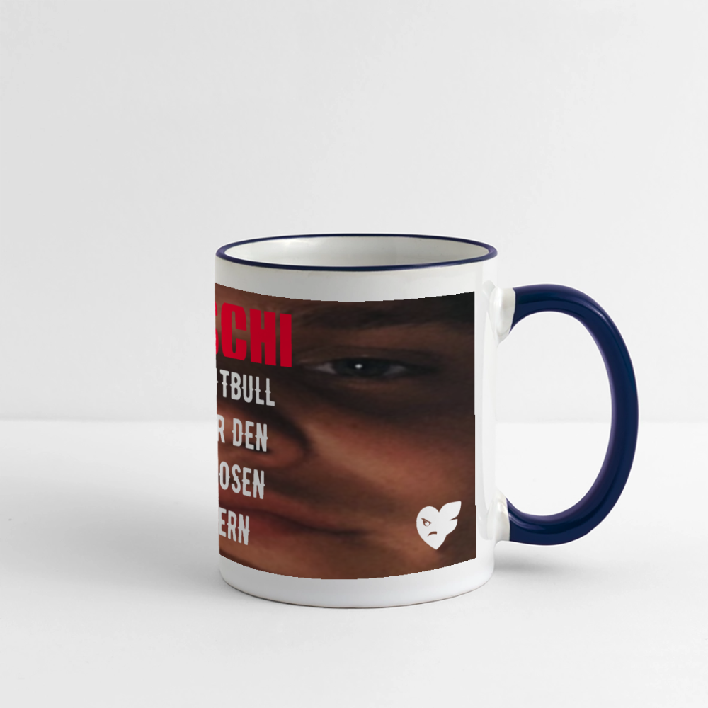 Edschi Tasse - Weiß/Kobaltblau