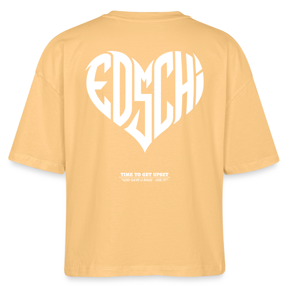EDSCHI Frauen Boxy Bio-T-Shirt - Mispel