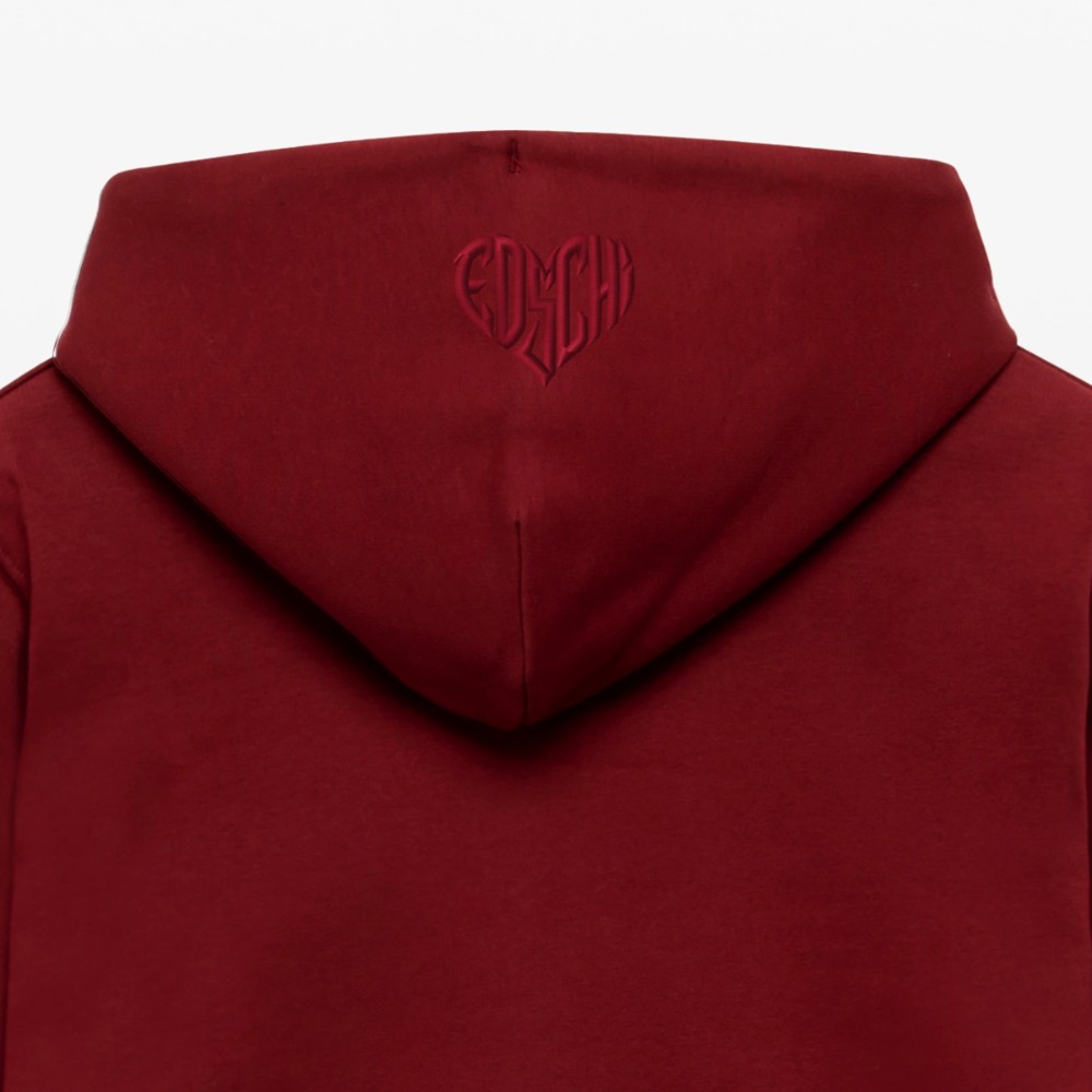 EDSCHI ZIP-HOODIE - STICK ROT - Burgunderrot