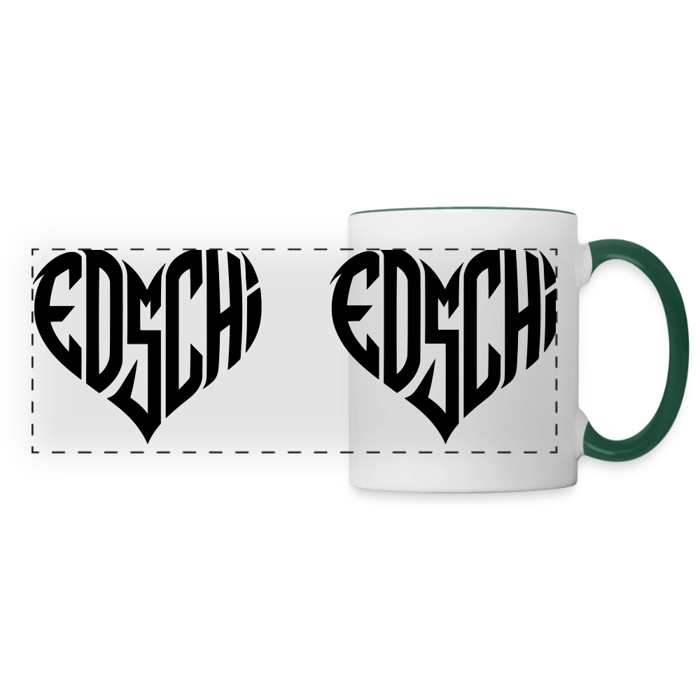 EDSCHI Tasse - Weiß/Dunkelgrün