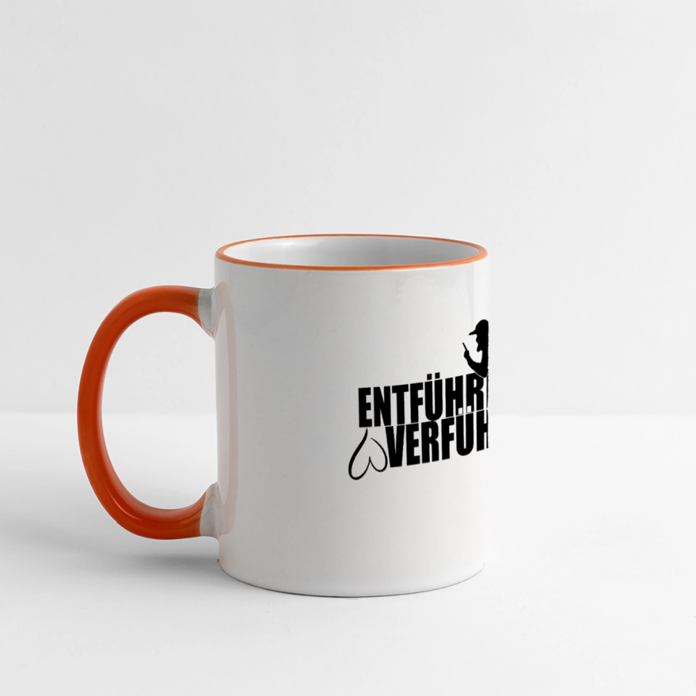 Verführungstasse - Weiß/Orange
