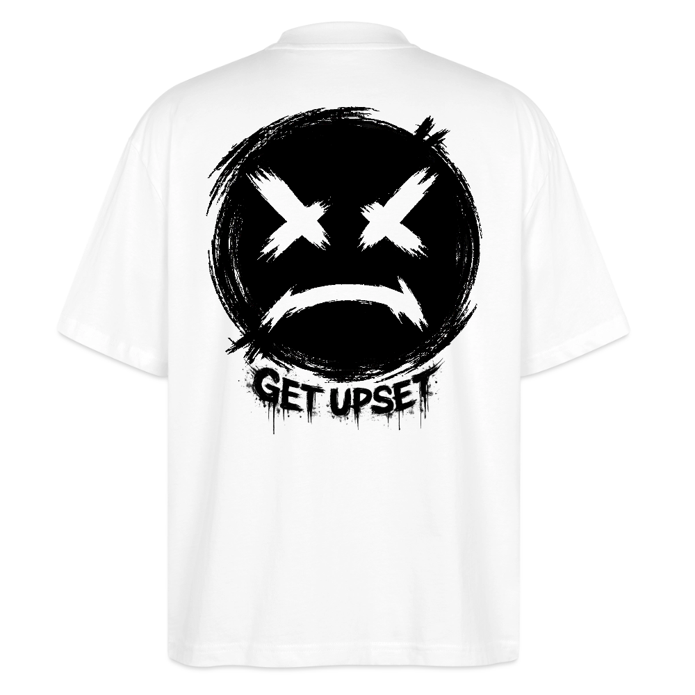 EDSCHI „ANGER LOOKS GOOD“ OVERSIZED T-SHIRT - Weiß