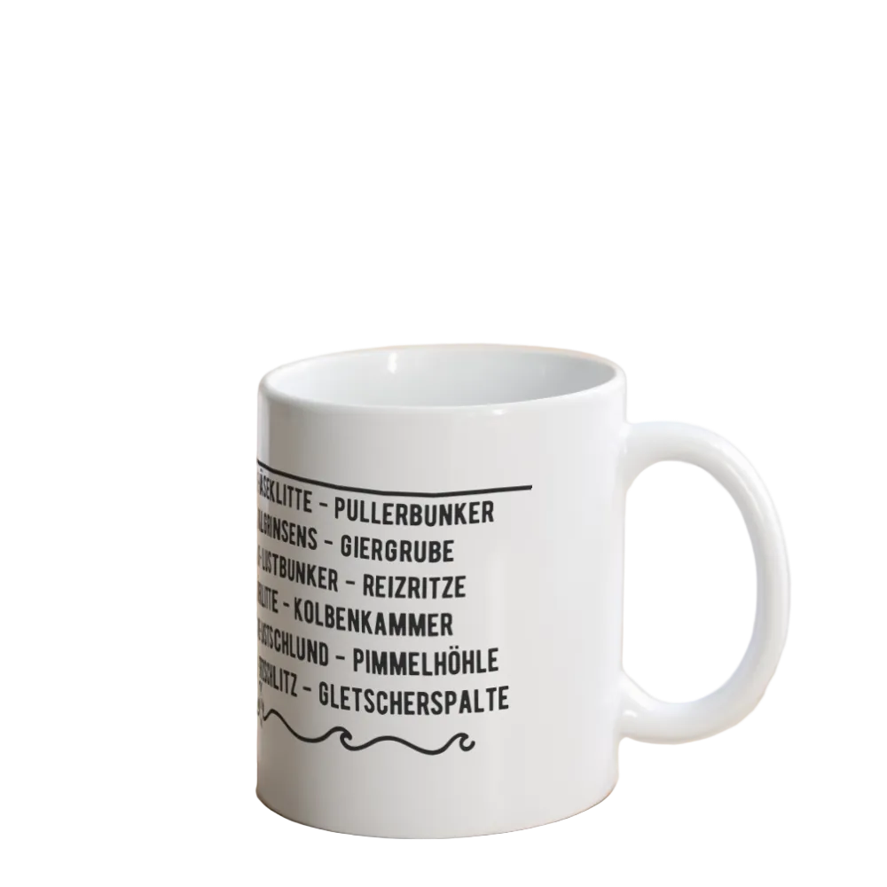 Muschi-Tasse - Weiß