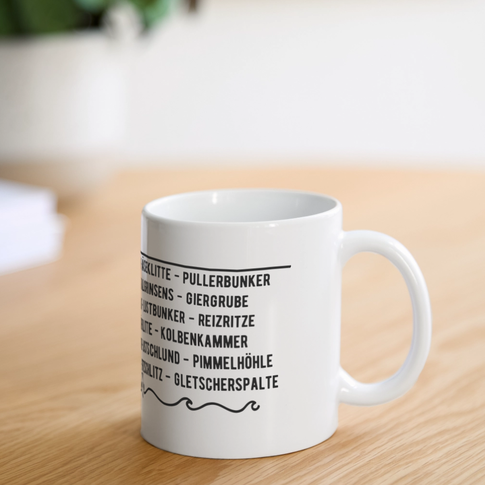 Muschi-Tasse - Weiß