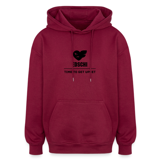 Oversized Unisex Hoodie - Burgunderrot