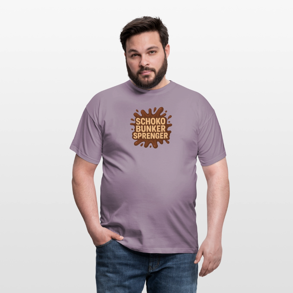 Männer T-Shirt - Lilagrau 