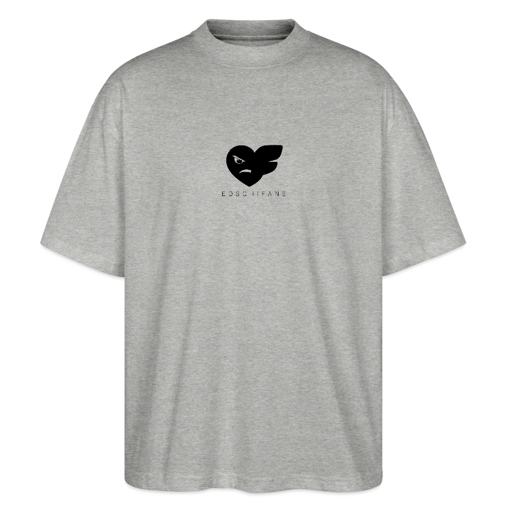 Oversized Unisex Bio T-Shirt - EDSCHI-FANS - Grau meliert