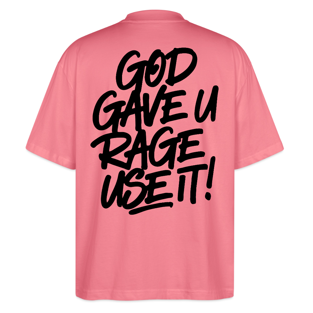 EDSCHI Oversized Unisex Bio T-Shirt Stick - Pink 