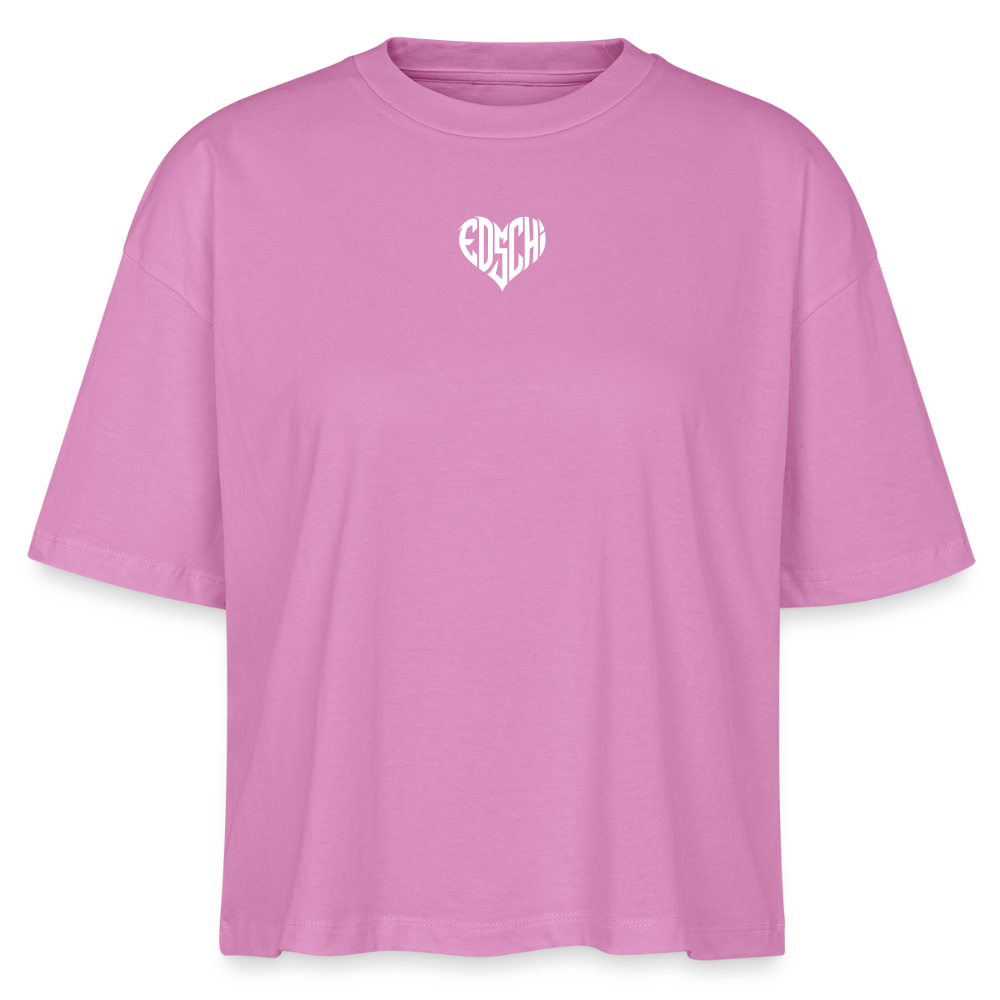 EDSCHI Frauen Boxy Bio-T-Shirt - Pink