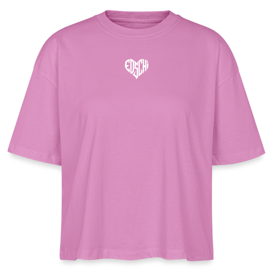 EDSCHI Frauen Boxy Bio-T-Shirt - Pink