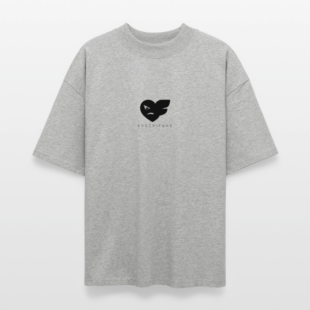 Oversized Unisex Bio T-Shirt - EDSCHI-FANS - Grau meliert