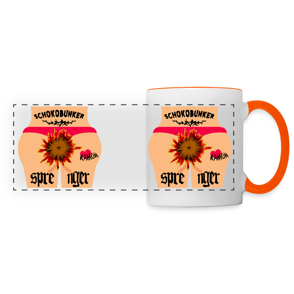 OG Tasse - Weiß/Orange