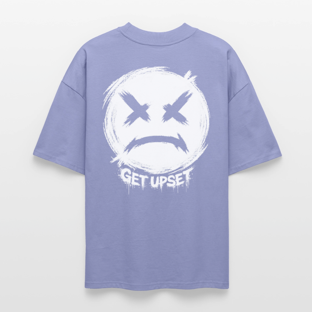 EDSCHI „ANGER LOOKS GOOD“ OVERSIZED T-SHIRT - Violett